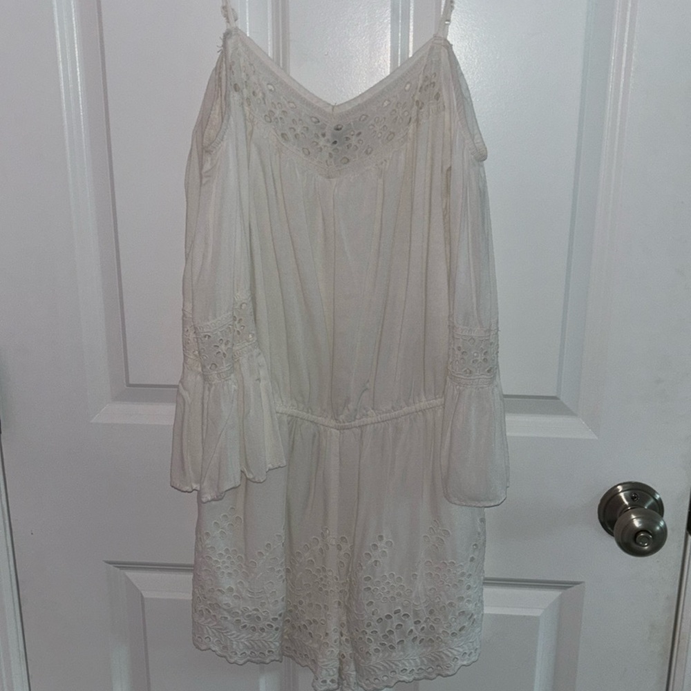 American Eagle white boho romper